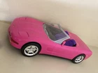 VINTAGE Mattel 2001 Barbie Pink Corvette Convertible RC Car Only