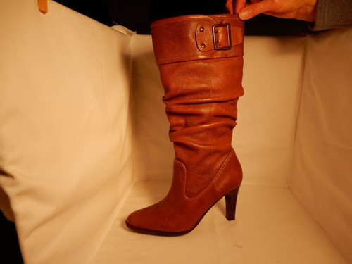 elegante Damenstiefel aus Leder, nie getragen - Bild 4 von 5