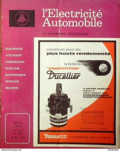 L'électricité automobile 1967 # 330 Renault Gallion Amplilux 70 Marchal Diodes - Picture 1 of 4