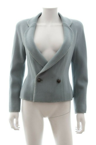 Chaqueta a medida de lana tejida Dior / azul - Imagen 1 de 6