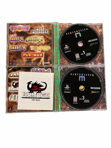 Namco Museum Vol. 1 & 3 PlayStation 1 TESTED VERY CLEAN DISCS COMPLETE PS1 LN - Imagen 2 de 12