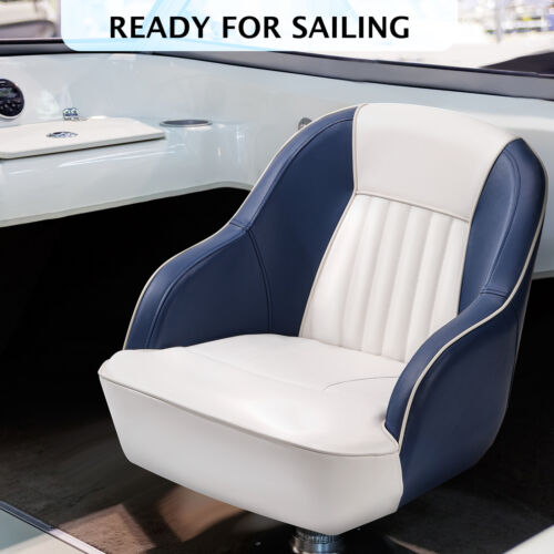 Fishing Boat Seat Chair Captain Bucket Seat with Thickened Sponge Padding - Picture 3 of 7
