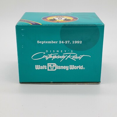 Official Disneyana Convention 1992 Coffee Mug w/ Box Mickey