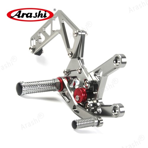Reposapiés Arashi Racing juegos traseros estriberas pedal para Yamaha YZF R1 R1M 2015-2023 - Imagen 7 de 8