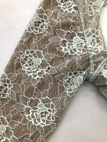 MISTRESS ROCKS Baby Blue Lace Maxi Dress M 10/12 3409 - Zdjęcie 5 z 11