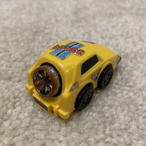Nomura Toys Japan Yellow Mini Toy Car Vehicle Wind Up Friction 345GT Vintage - Foto 11 di 11