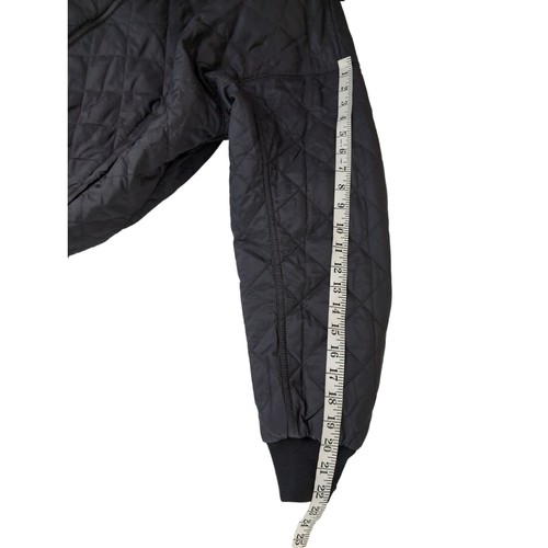 Nike Giubbotto Bomber Reversibile Donna M Nero Vestibilità Larga Full Zip Gorpcore - Foto 17 di 17