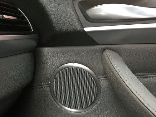 Per Bmw X6 E71 07-14 Anelli in Alluminio per Altoparlanti delle Portiere 4 pezzi - Picture 7 of 13
