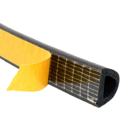 Tür Dichtung 30m GUMMIDICHTUNG D-Profil WEIß 12mm Selbstklebend Fensterdichtung Dichtung Dichtungsband Profildichtung Türdichtung Gummi