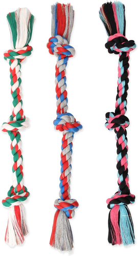 Mammoth Flossy Chews Rope Tug – Premium Cotton-Poly Tug Toy for Dogs – Interacti - Picture 6 of 16