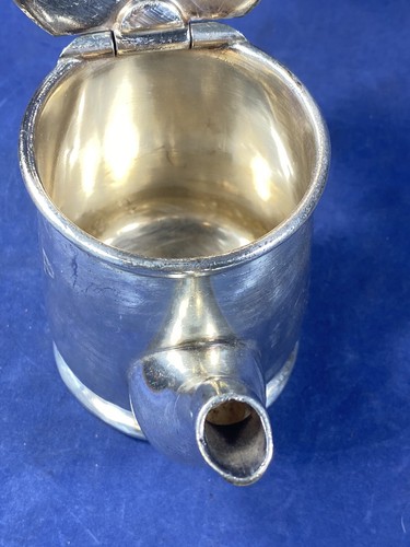 C.1940 Reed & Barton Silverplate Teapot Silver Soldered, Monograms P.F. & H.U.P. - Picture 11 of 14