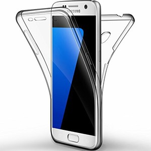 Coque Etui Galaxy S7, Leathlux Silicone Gel Case Avant et Arrière Intégral Full