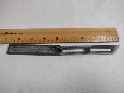 Vtg T-Bevel Universal Bevel 5.5” Aluminum Handle Sliding T-Bevel (635) - Picture 5 of 7