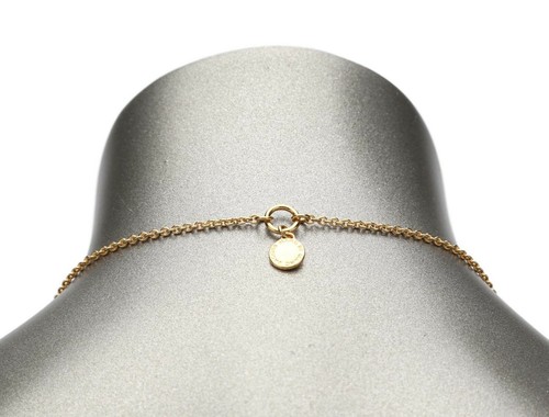 Marc Jacobs Knock Out Pink Star Chain Gold Necklace W1062 - Picture 2 of 2