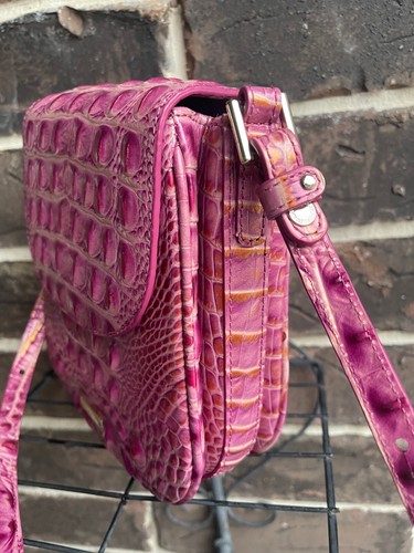 NWT BRAHMIN Everlee Crossbody Bag small Rouge Blush rose pink gold - Picture 2 of 6