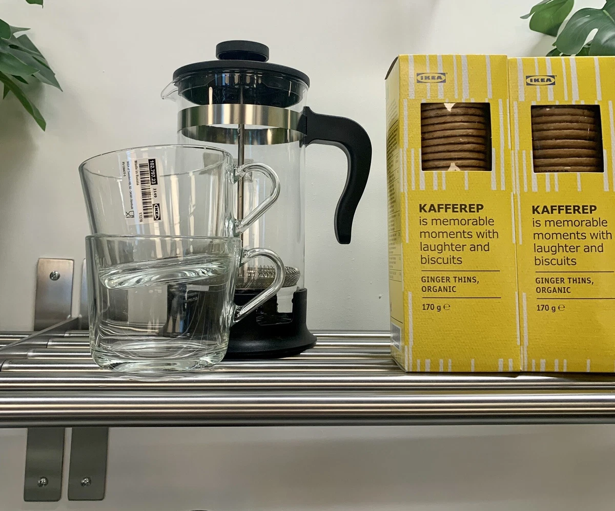 IKEA 365 Mug Clear Tempered Glass Pack of 2 4 6 Tea Coffee Hot