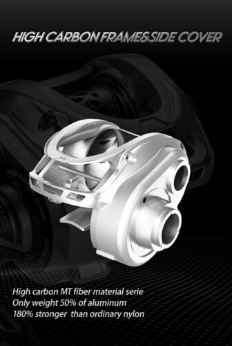 Ultralight Baitcasting Reel Fishing Reel 7.1/8.1 Gear Ratio Saltwater 10+1BB 4KG - Picture 20 of 28