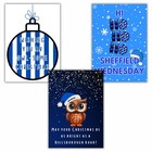 Pack Of 3 Sheffield Wednesday Themed Christmas Cards, SWFC Owls Xmas Card Bundle