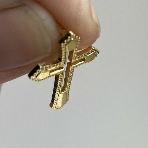 Cross Christian God Prayer Gold Toned Christianity Catholic Jesus Hat Lapel Pin - Bild 5 von 12