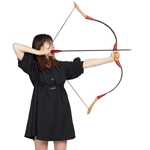 Bogenschießen Traditioneller Recurvebogen 20-50lbs Mongolischer Pferdebogen Jagd Zielbogen - Bild 10 von 12