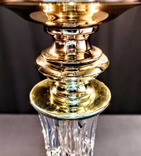 Waterford Killarney (Kinsale) Fine Cut Crystal Candlestick Buffet Lamp - NEW! - Picture 3 of 9