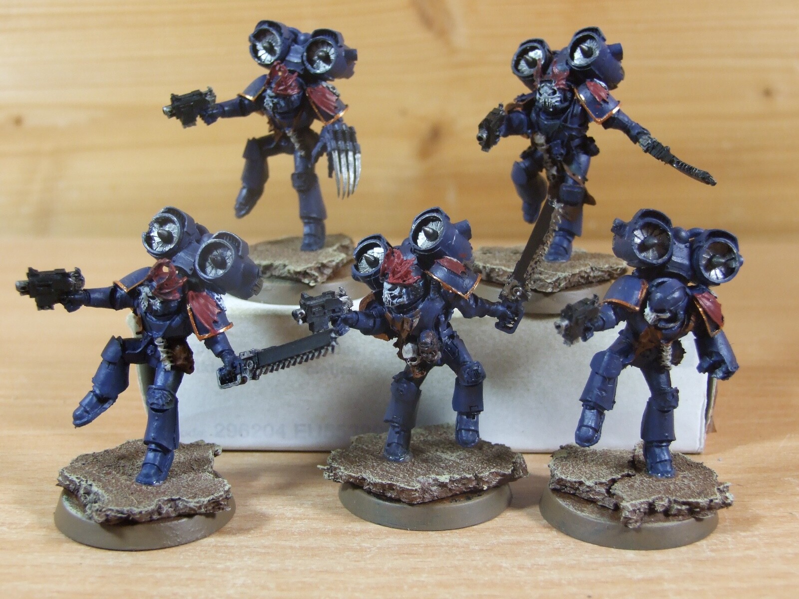 5 Forgeworld Warhammer noche señores Raptors bien pintados (L-1413) 5 Forgeworld Warhammer noche señores Raptors bien pintados (L-1413)