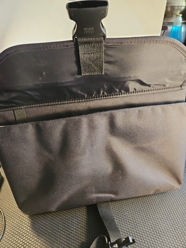 Samsonite Nylon Briefcase Laptop Case Black 17x13 Messenger Bag - Picture 7 of 24