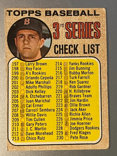 1968 Topps Baseball Singles -- Pick Your Card - 99 Cents Each - Picture 192 of 379