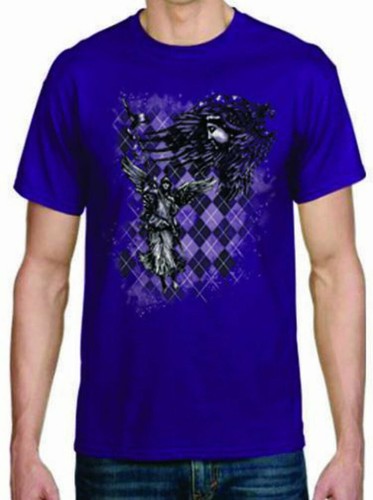 Erwachsene DryBlend® T-Shirt - (ANGEL GUARD - GOTHIC) - Bild 3 von 44