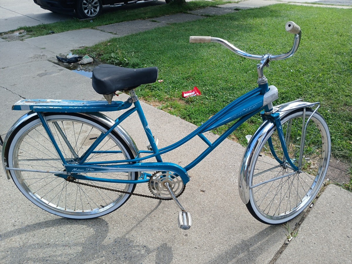 Vintage Blue White Murray Meteor Flite Women s Bike 60s eBay