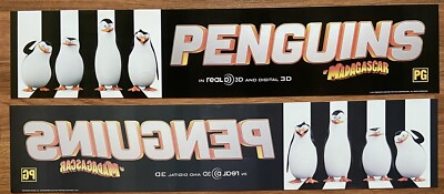   3D Penguins Of Madagascar (2014) - Double-Sided - Movie Theater Mylar Poster