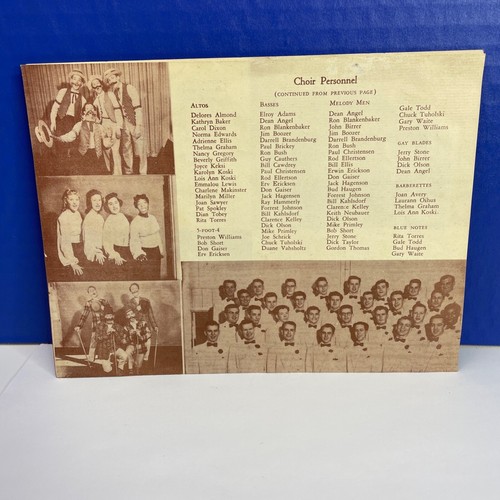 1953 Clark College A Cappella Choir On Tour Program Vancouver Washington - Picture 3 of 6