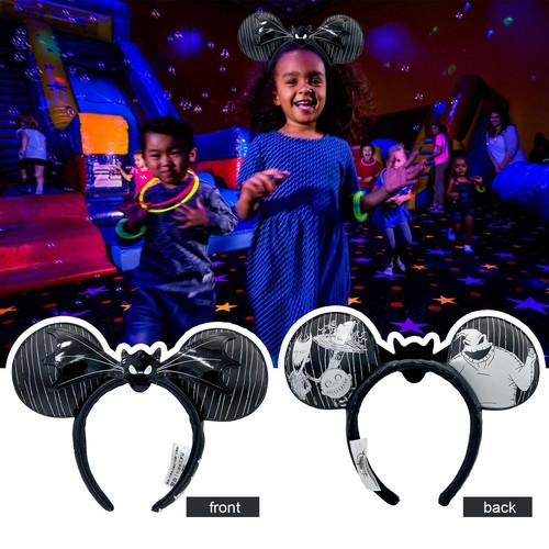 Disney Parks Halloween Nightmare Before Christmas Bat Minnie Ears Headband US - Picture 7 of 7