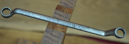 RICHARD. MILW WIS Offset Box End Combination Wrench 9/16" 1/2" Chromium Vanadium - Imagen 3 de 9