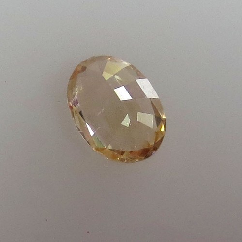 0,70 KT natürlicher Ceylon gelber Saphir ~ perfekter ovaler Schnitt 7X5 unbeheizter Edelstein - Bild 4 von 4