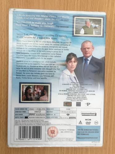 🌟DOC MARTIN🌟COMPLETE SEASON / SERIES 3🌟ITV🌟2X DISC🌟SEALED🌟UK🇬🇧SELLER🌟 - Picture 2 of 3