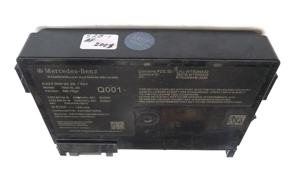 2021 Mercedes Benz S500 S580 GPS Navigation Control Module A2239009526 OEM A1 - Image 3 of 4