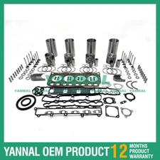 For Doosan Daewoo D34 Engine Overhaul Rebuild Kit With Full Gakset Bearing Valve