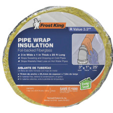 Frost King 3 in. x 25 ft. Foil Backed Fiberglass Pipe Wrap (SP42X)