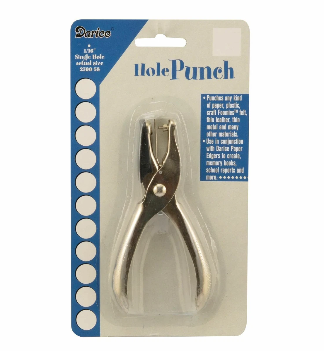 Hand Plier Circle Hole Punch Circle Lever Punch 1 16 Inch or 1.5mm