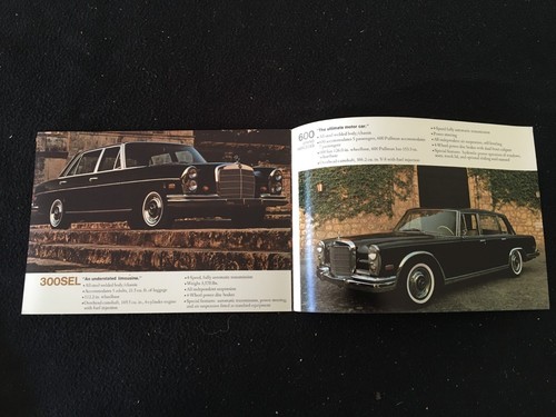 1969 1970 Mercedes Euro Lieferprospekt 280 S SE SEL 300SEL 280SL 600 Katalog - Bild 10 von 11