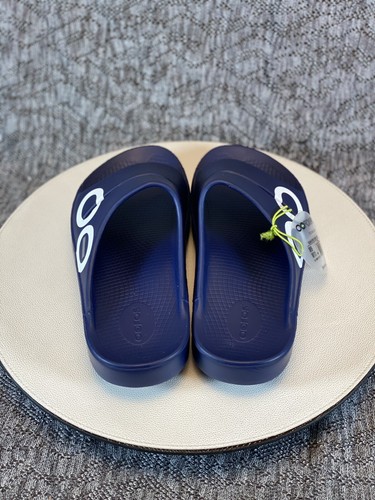 OOFOS OOahh Sport Recovery Slide Sandal Men’s Size 9 Navy Blue - Picture 5 of 8