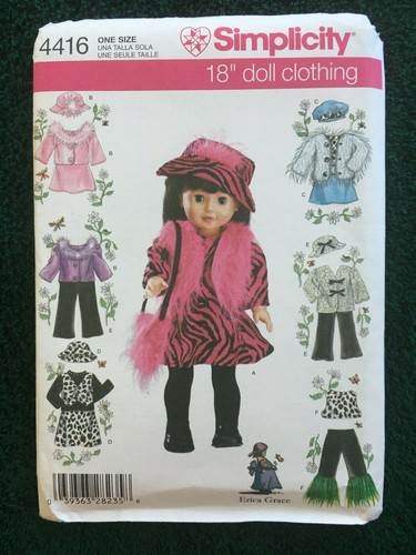 Simplicity Doll Patterns ~ All Patterns are Size 18 * ~ * ~ * ~ * ~ Listing 1478 - Picture 100 of 113