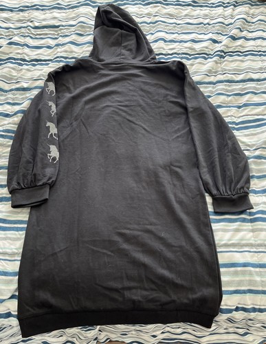 GAP KIDS HOODED TUNIC GIRLS SIZE 14-16 (XXL) W/UNICORNS DOWN LEFT SLEEVE NEW - Picture 5 of 5