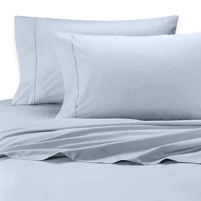 SHEEX 100 Viscose Made from Bamboo King Pillowcases in Light Blue (Set