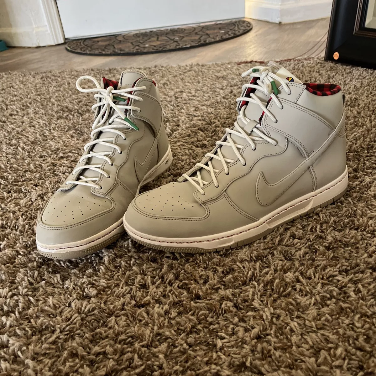 Nike Dunk Ultra Basketball Skateboard Shoes High Top Gray Sneakers Men s 11