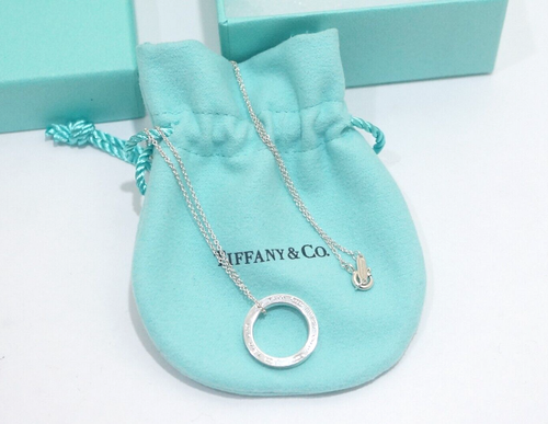 Collar colgante circular Tiffany & Co. plata esterlina 1837 16" - Imagen 2 de 6