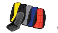 Red Black Seat Cover Lowback Fiberglass Seat