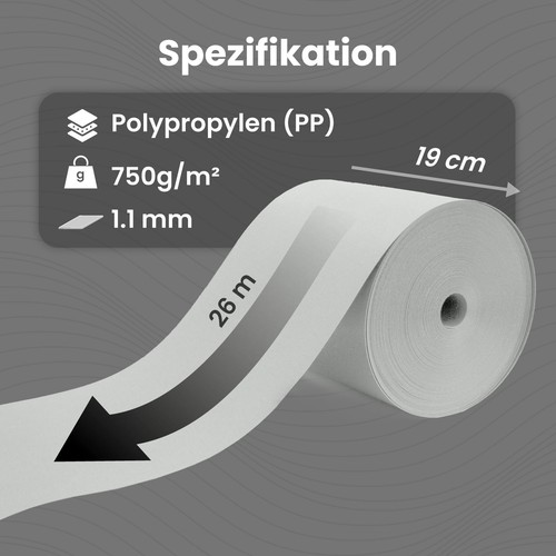 Sichtschutzstreifen PP Zaunblende 26m, 19cm hohe Qualität Textur Doppelstabmatte - Bild 4 von 25
