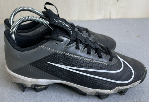 Kids Black Vapor Nike Football Cleats Size 4.5Y DH5089-010 - Picture 4 of 7